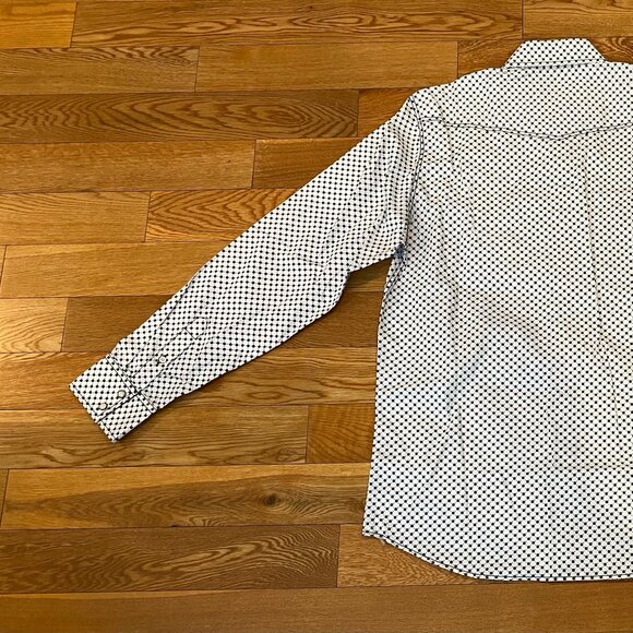 TM Exposure Western Shirt Men Medium Pearl Snap Cowboy Flower Medallion NWT - Picture 4 of 10